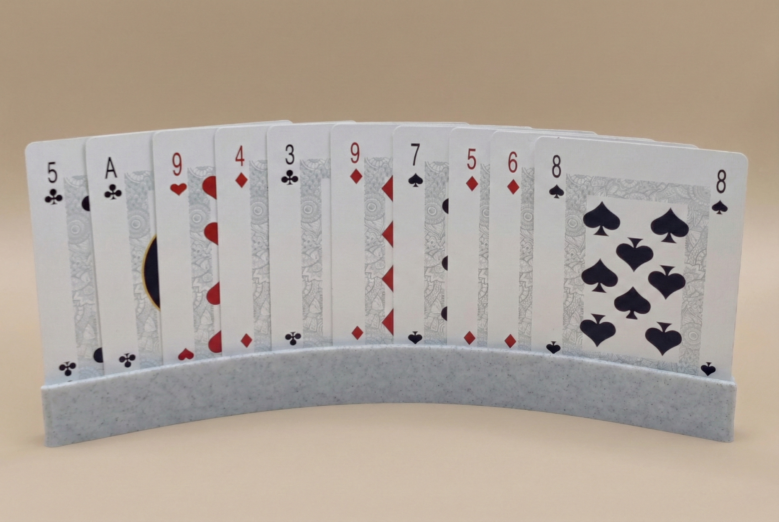 Kortholder til kortspil